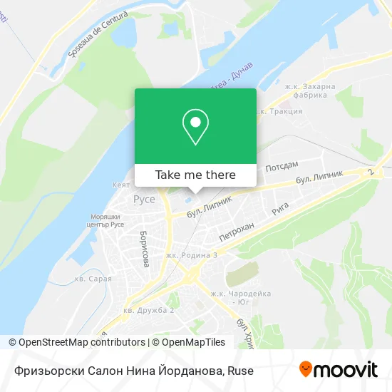 Карта Фризьорски Салон Нина Йорданова