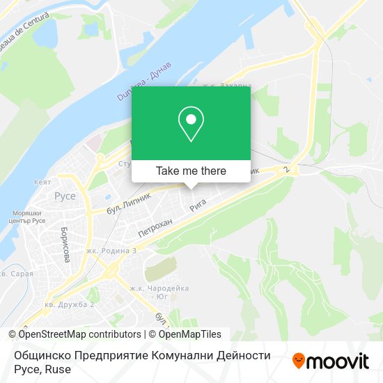 Карта Общинско Предприятие Комунални Дейности Русе