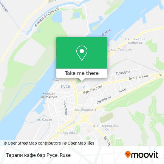 Терапи кафе бар Русе map