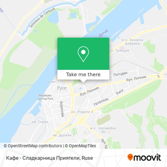 Кафе - Сладкарница Приятели map