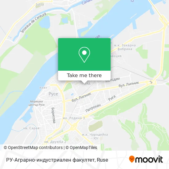 РУ-Аграрно-индустриален факултет map