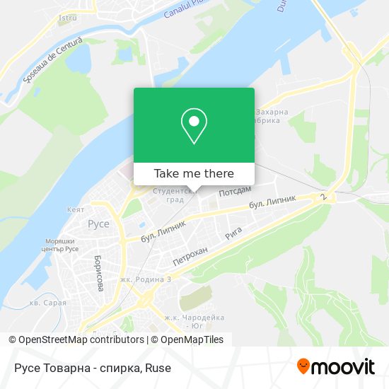 Русе Товарна - спирка map