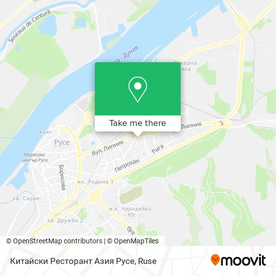 Китайски Ресторант Азия Русе map