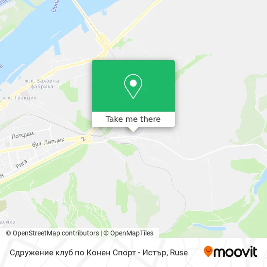 Карта Сдружение клуб по Конен Спорт - Истър