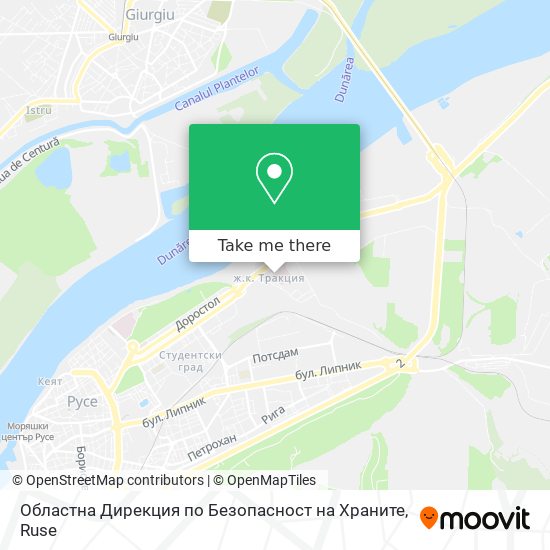 Карта Областна Дирекция по Безопасност на Храните