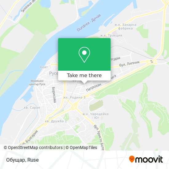 Обущар map