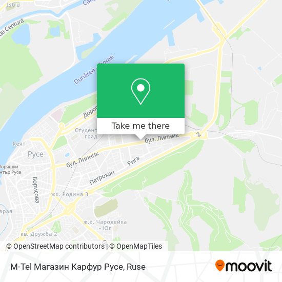 M-Tel Магазин Карфур Русе map