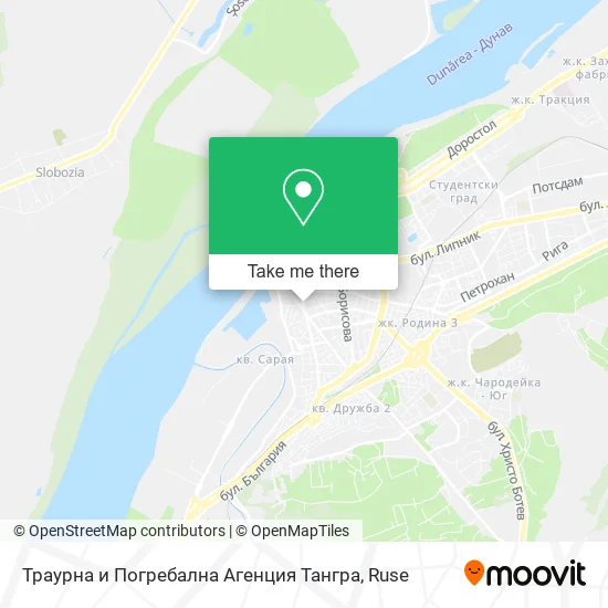Карта Траурна и Погребална Агенция Тангра