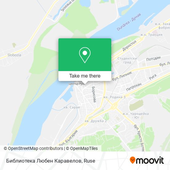 Карта Библиотека Любен Каравелов