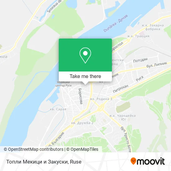 Карта Топли Мекици и Закуски