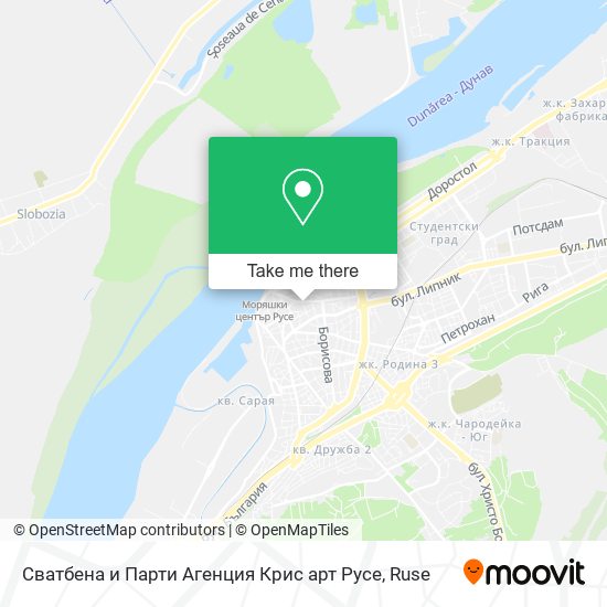 Сватбена и Парти Агенция Крис арт Русе map