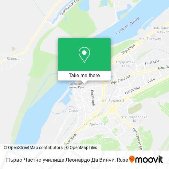 Първо Частно училище Леонардо Да Винчи map