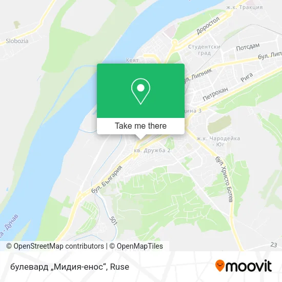 Карта булевард „Мидия-енос“