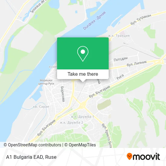 A1 Bulgaria EAD map
