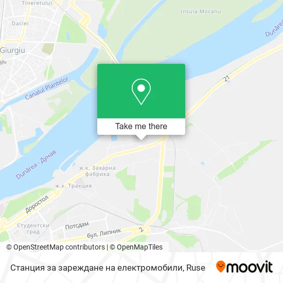 Станция за зареждане на електромобили map