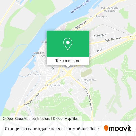 Карта Станция за зареждане на електромобили