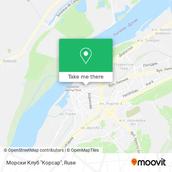 Карта Морски Клуб "Корсар"
