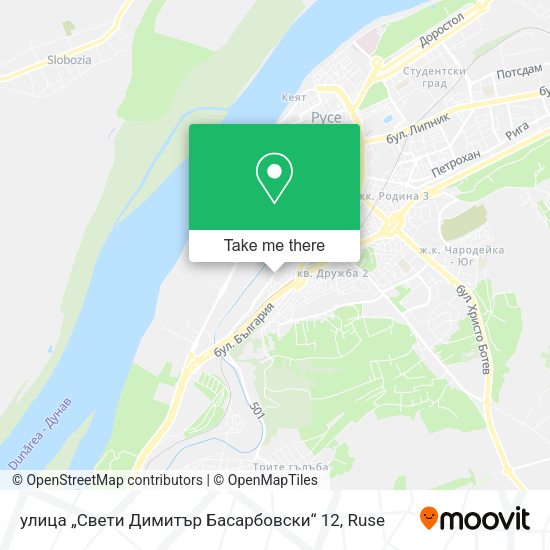 Карта улица „Свети Димитър Басарбовски“ 12
