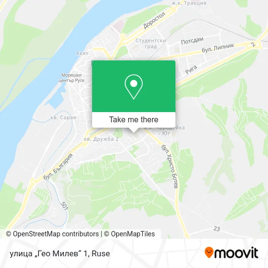 Карта улица „Гео Милев“ 1