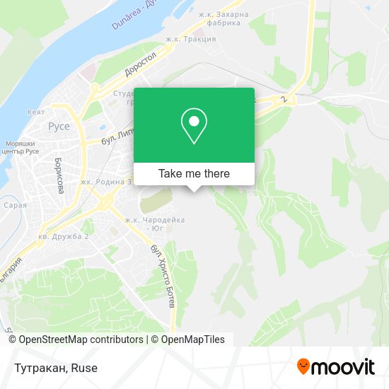 Карта Тутракан