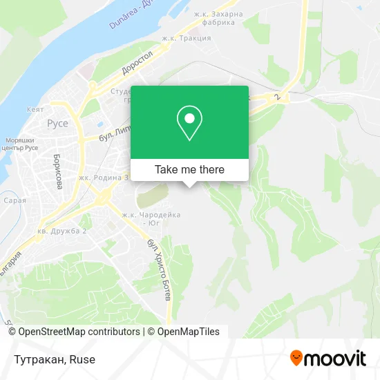 Карта Тутракан