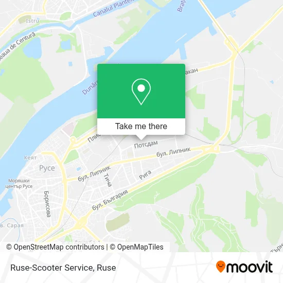 Ruse-Scooter Service map