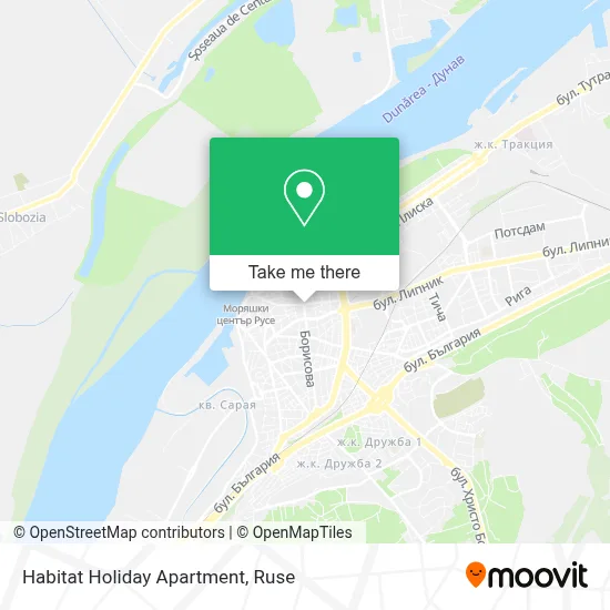 Habitat Holiday Apartment map