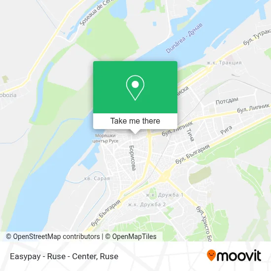 Easypay - Ruse - Center map