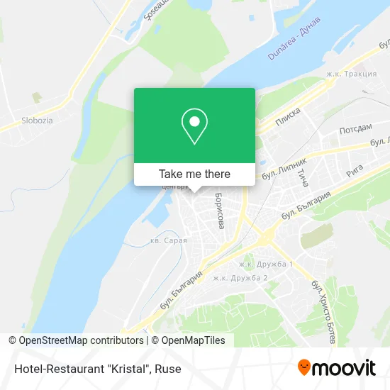 Hotel-Restaurant "Kristal" map