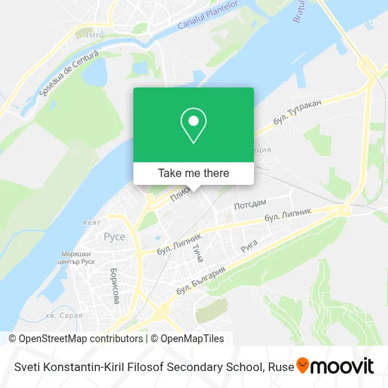Sveti Konstantin-Kiril Filosof Secondary School map