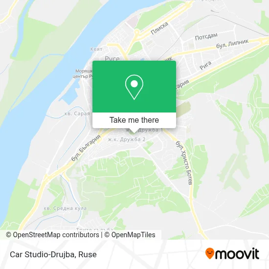 Car Studio-Drujba map