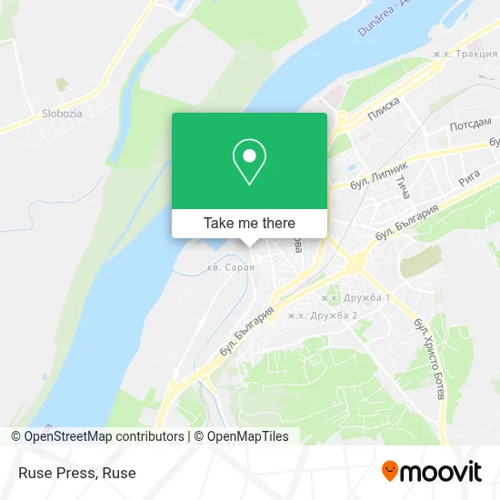 Ruse Press map