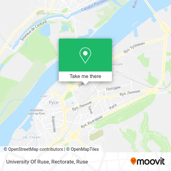 University Of Ruse, Rectorate map