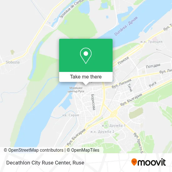 Decathlon City Ruse Center map
