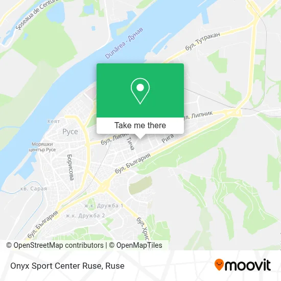 Onyx Sport Center Ruse map