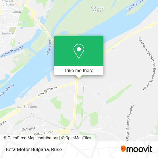 Beta Motor Bulgaria map