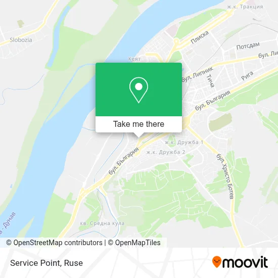 Service Point map