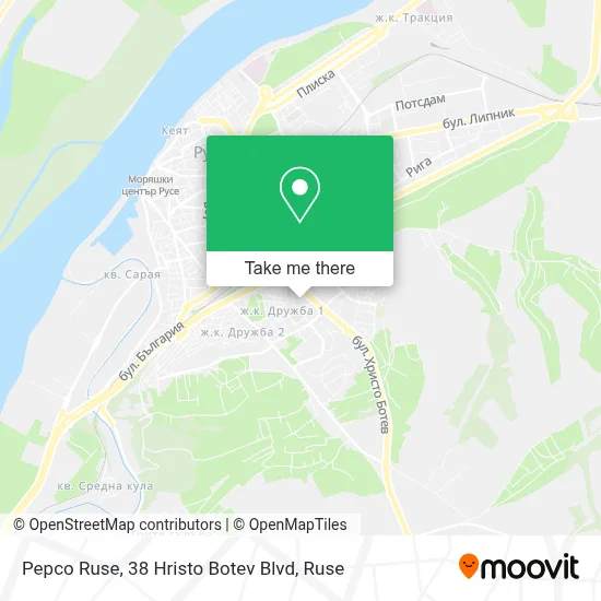 Pepco Ruse, 38 Hristo Botev Blvd map