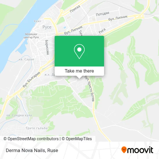Derma Nova Nails map