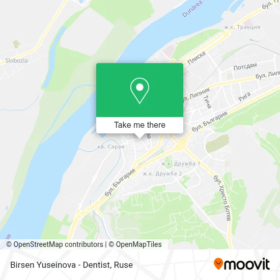 Birsen Yuseinova - Dentist map