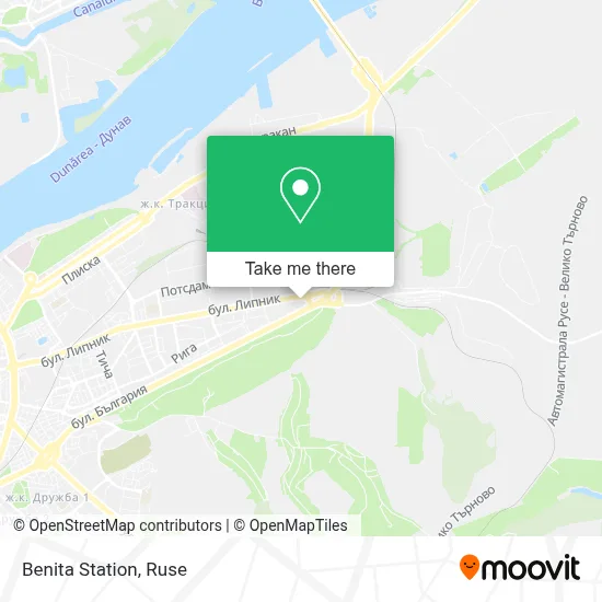 Benita Station map