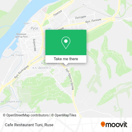 Cafe Restaurant Tuni map