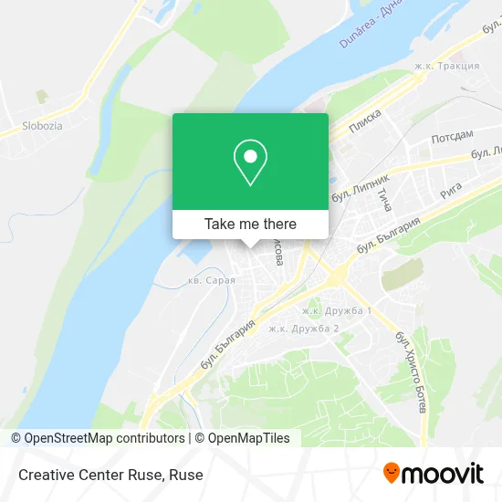 Creative Center Ruse map