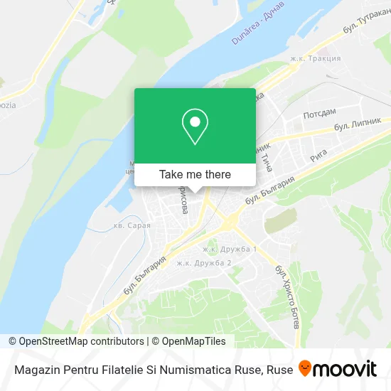 Magazin Pentru Filatelie Si Numismatica Ruse map