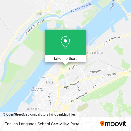 English Language School Geo Milev map
