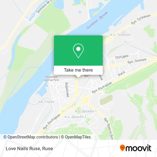 Love Nails Ruse map