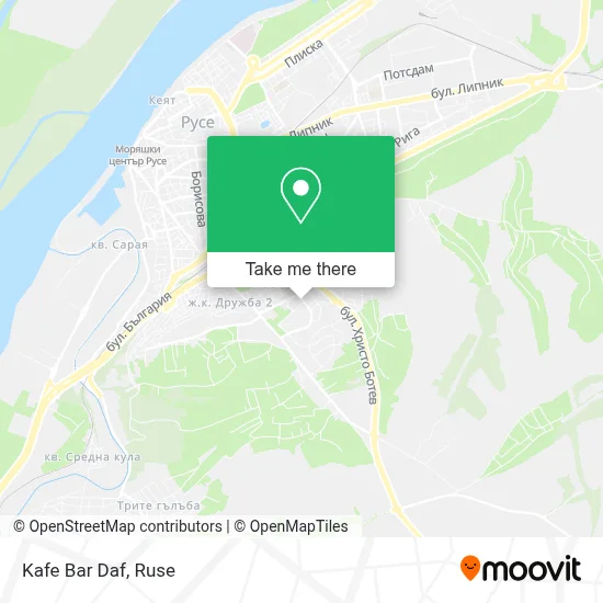 Kafe Bar Daf map