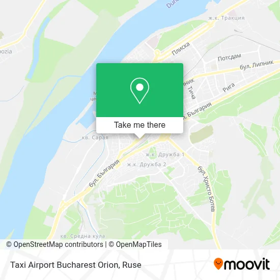 Taxi Airport Bucharest Orion map