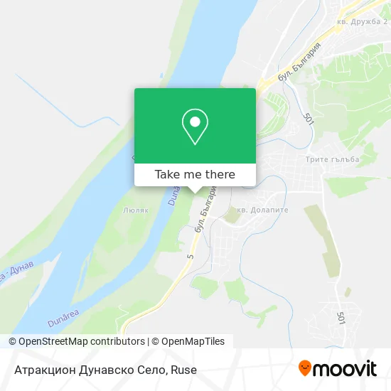 Атракцион Дунавско Село map
