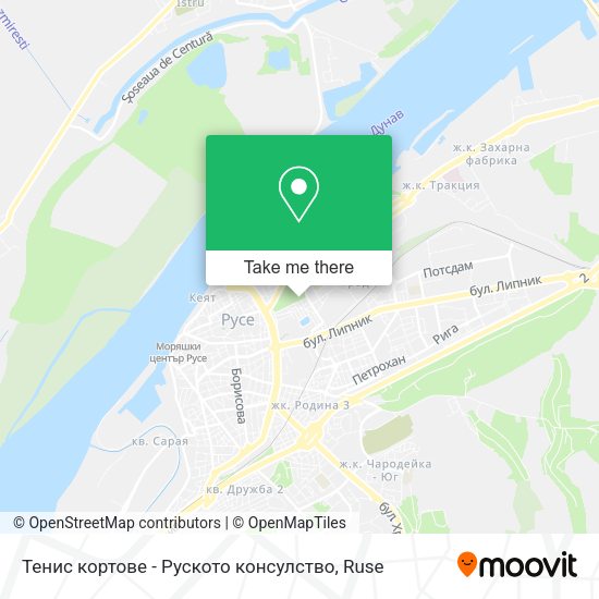 Карта Тенис кортове - Руското консулство